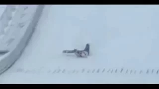 ski jumping world cup sapporo 2016. GER Jakob Lange unsuccessful execution