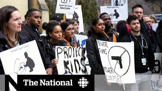 Canadian doctors take to the streets in a call for stronger gun laws