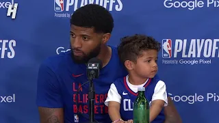 Paul George talks Game 1 win vs Mavericks, Postgame Interview  🎤