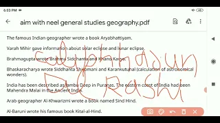 Aim With Neel General Studies : Geography : Highlights