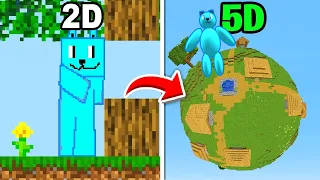 Minecraft, od 2D do 5D 😮😮