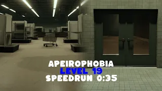 Roblox Apeirophobia Chapter 2 Level 19 Speedrun 0:35 Solo