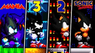EVOLUTION OF DARK SUPER SONIC FORMS -  SONIC CLASSIC GAMES COLLECTION