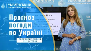 #ПОГОДА В УКРАЇНІ НА ПОТОЧНИЙ ТИЖДЕНЬ (22-25 СЕРПНЯ)