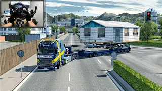 45,000 kg BIG House Transport is a Real Challenge - Euro Truck Simulator 2 - Logitech G29 Setup