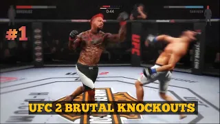 UFC 2 MOST BRUTAL KNOCKOUTS COMPLICATION #1