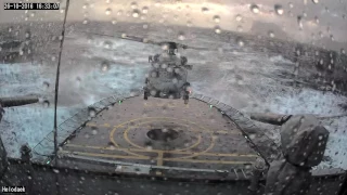 Danish Defence MH-60R Seahawk bad weather landing