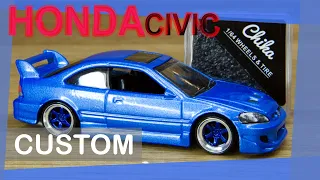 Hot Wheels Custom - Honda Civic SI Wheel Swap #6 Chika Wheels