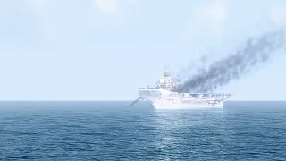Russia on the Edge! The only Aircraft Carrier Destroyed in the Black Sea by Ukraine - ARMA 3