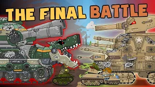 The Final Battle of Japanese Tankozilla and the American KV 44 - Cartoons about tanks