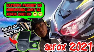 ASTIG NA AEROX 2021 LAGYAN NATIN NG MINIDRIVING LIGHT , STEP BY STEP TUTORIAL