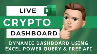 HOW TO BUILD A LIVE EXCEL CRYPTO PORTFOLIO DASHBOARD WITH DYNAMIC PRICES & TICKERS (POWER QUERY)