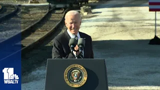 Raw: President Biden's infrastructure speech in Baltimore