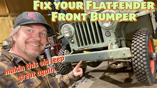 Dirt Daily. How I fixed my Flatfender front bumper