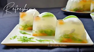 Refreshing Jelly Cake ❤️ 清爽解暑燕菜果冻