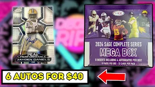 6 Autos for $40! 2024 Sage Football Mega Box Review!