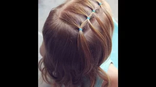 How to: Feathered Elastic - Toddler Hair Tutorial | Brown Haired Bliss