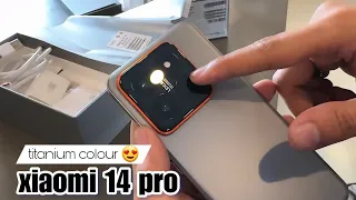 Xiaomi 14 pro titanium colour 👌😍// special colours// Full unboxing and reviews video #viral