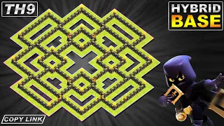 New BEST TH9 Base with COPY LINK | Town Hall 9 (TH9) Hybrid Base Design - Clash of Clans