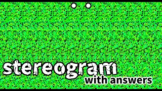 stereogram magic eye, hidden images with answers