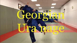 Ura nage Judo from Georgian grip