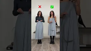 FROM SKIRT ➡️ DRESS in 5 sec. 😱 Daily #shorts about #fashionhacks and #fashioninspo #fashion