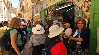 Jerusalém caminhando pela Via Dolorosa, Prisão e lugar da condenação de Jesus
