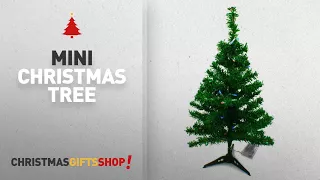 Most Popular Mini Christmas Tree: Wideskall Tabletop Green Christmas Pine Tree with Multi-Color 30