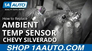 How to Replace Ambient Temp Sensor 14-19 Chevy Silverado