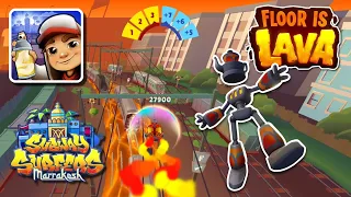 COMPLETE 4 STAGES IN 25.38 MINUTES - FLOOR IS LAVA ON THE UPDATE SUBWAY SURFERS MARRAKESH 2024