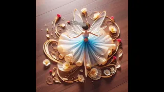 Rice paper cutting AI artwork with a colorful ballerina. Step by step prompt tutorial.