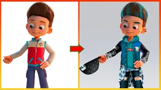 Ryder Paw Patrol Glow Up - Paw Patrol The Movie  @Cartoon Art ​