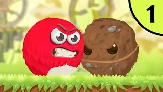 Несносный КРАСНЫЙ ШАР спасает деревню #1. Начало. Мультик ИГРА Red Ball Evolved на Игрули TV