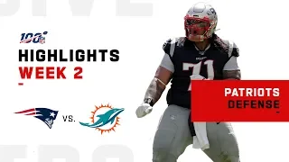 Pats Defense Was Lights Out w/ 4 INTs vs. Dolphins | NFL 2019 Highlights
