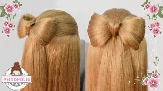 Peinados con Lazo - Trenzas para Niñas con Cabello Largo Faciles y Rapidos