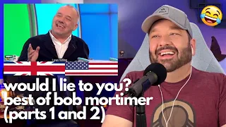 American Reacts to *Would I Lie to You?* (feat. Bob Mortimer) for the first time! | Parts 1 & 2