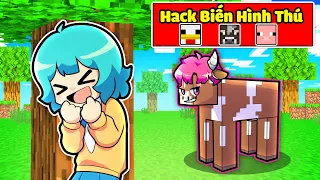 HIHA HACK BIẾN THÀNH ĐỘNG VẬT KHI CHƠI TRỐN TÌM TRONG MINECRAFT*HIHA HACK TRỐN TÌM😱😖