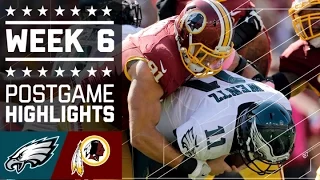 Eagles vs. Redskins | NFL Week 6 Game Highlights