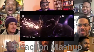 BLACK PANTHER Movie Clip -  Car Chase   REACTION MASHUP