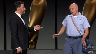Jimmy Kimmel's Odd New Mailman at the Emmys