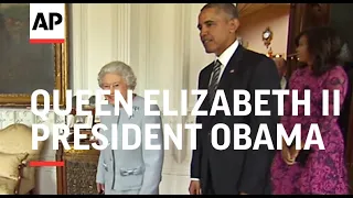 Obama meets Queen Elizabeth II at Windsor Castle
