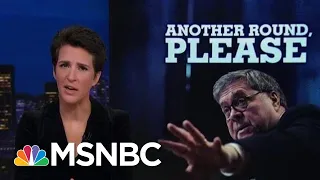 William Barr Lurches To Indulge Trumpworld Conspiracy Theory At Hearing | Rachel Maddow | MSNBC