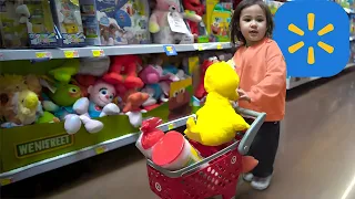 Walmart Shopping With A TINY Shopping Cart | Anything You Can Fit Dad Will Buy