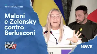 Crozza Meloni e Crozza Zelensky uniti insieme contro Berlusconi | Fratelli di Crozza