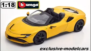 MINIATURA CARRO SF90 STRADALE SPIDER BBURAGO 1/18