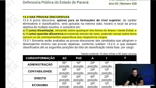 DPE PR | Analista e Técnico (10 vagas + 700 CR) |Análise de Edital sem Firula