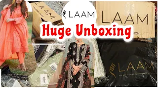 Laam Dresses Honest Review Huge Unboxing || Laam Luxury Pret Latest Trendy Dresses #laam #laamreview