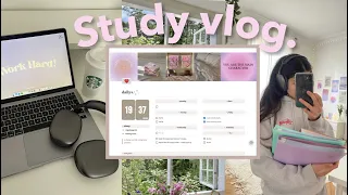 STUDY VLOG | productive days in my life ❤︎ the week before finals...