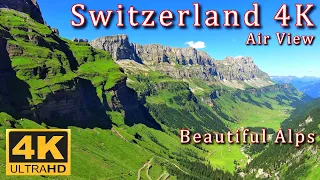 Switzerland 4K Alps - Drone View (Klausenpass)