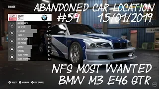 NFS Payback Abandoned Car Location #54// 15/01/2019 - NFS MW - BMW M3 E46